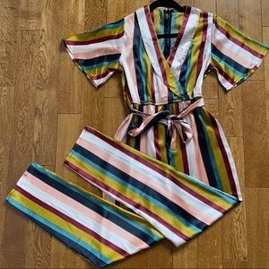 Striped colorful jumpsuit